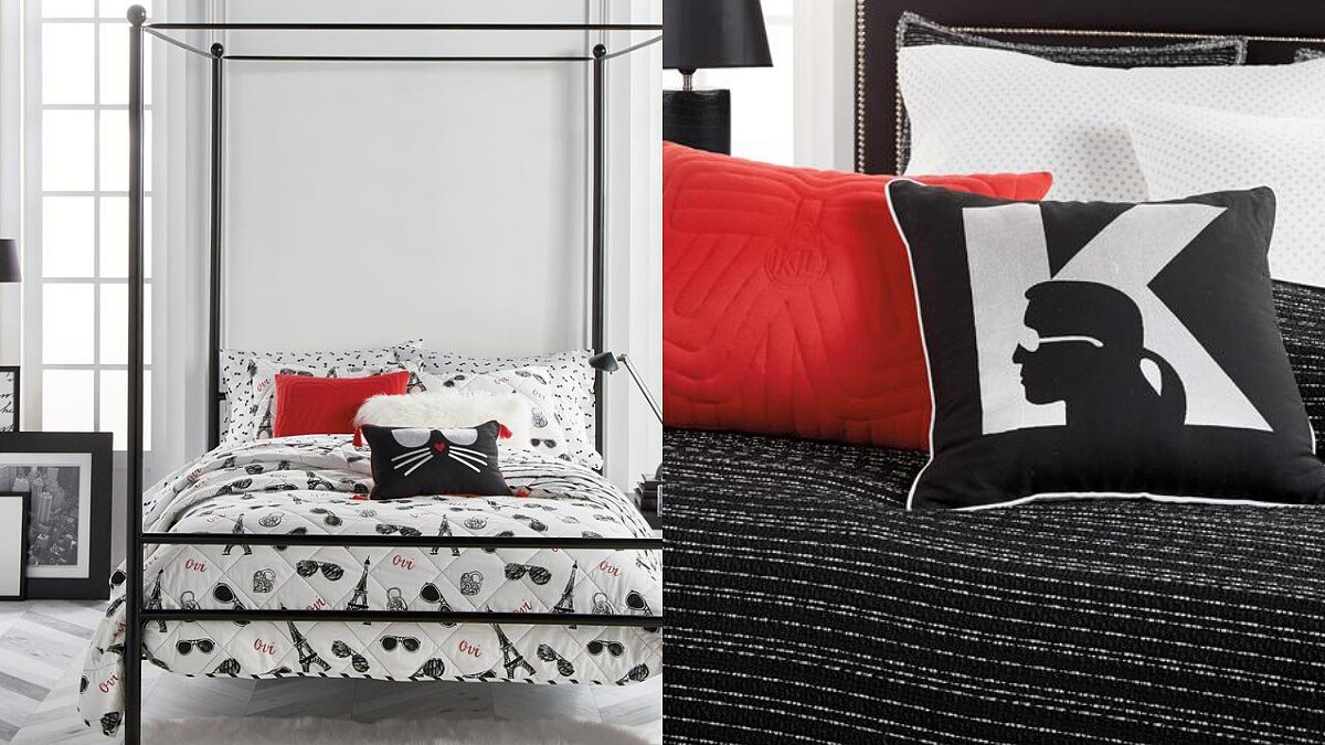 首次登台開賣！時尚老佛爺推出Karl Lagerfeld寢具系列抱枕、床包到涼被全都有，質感居家生活必入手