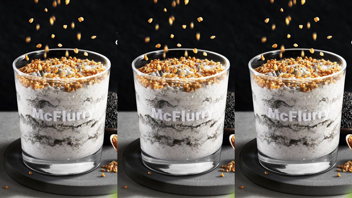 麥當勞冰炫風有新口味了！全新「蕎麥芝麻冰炫風」限時登場，濃郁芝麻+酥脆「黃金蕎麥」脆粒口感升級