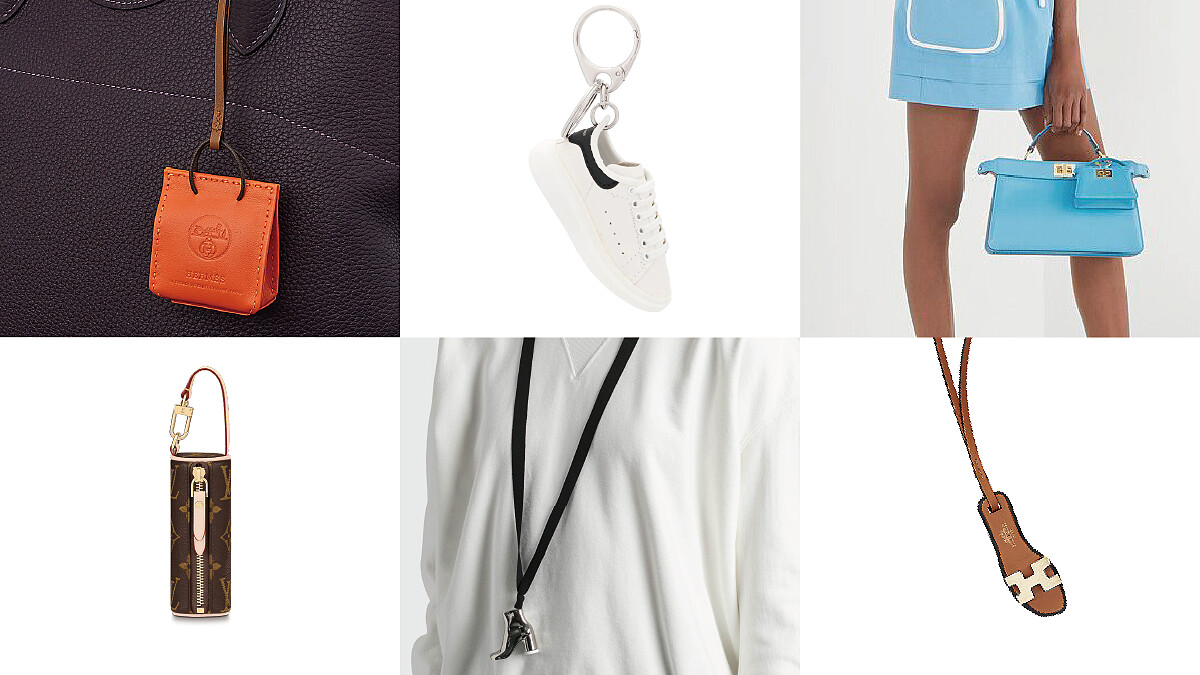 精品的微型世界！Alexander McQueen白鞋、LV包包、Fendi Peekaboo…精品熱門單品迷你吊飾盤點