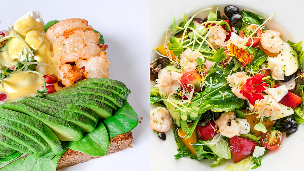 蘆筍蘑菇滑蛋蝦仁拼盤/泰式酸辣蝦仁拌蒟蒻/藜麥蝦仁沙拉，3道清爽低脂高蛋白的蝦仁料理食譜來了！