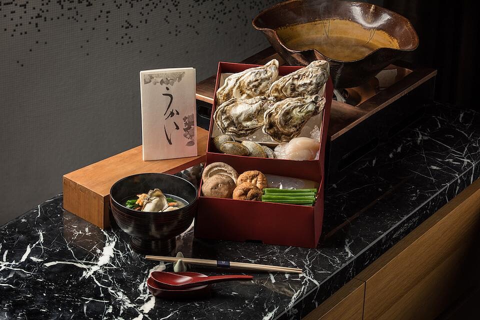 綜合貝類 UKAI 特製飛龍頭鍋物，售價1,680元。