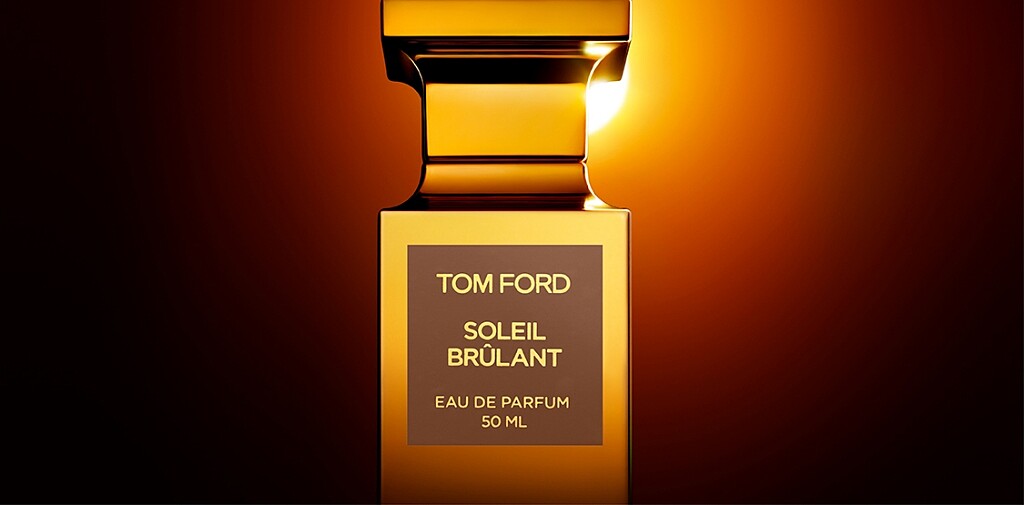 TOM FORD 私人調香系列金色島嶼 形象照。
