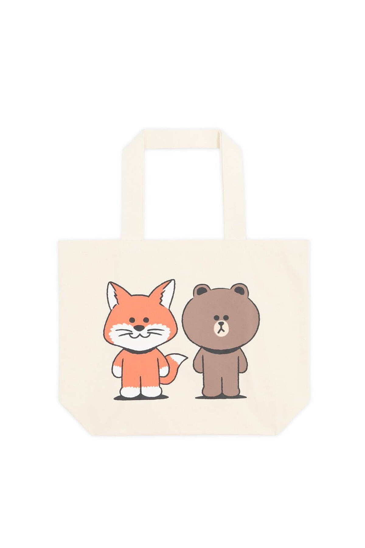 Maison Kitsun&eacute; X Line Friends聯名帆布拖特包，售價NT$1,800～2,200