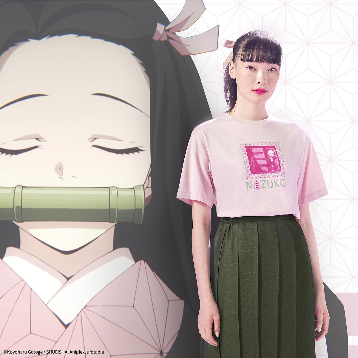 Uniqlo X GU X《鬼滅之刃》女裝印花T，NT$590