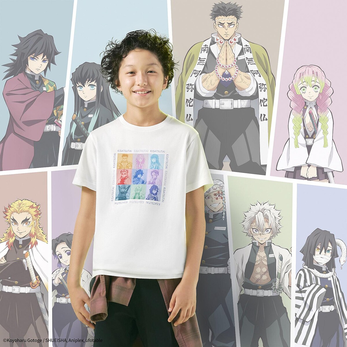 Uniqlo X GU X《鬼滅之刃》聯名童裝T，NT$390