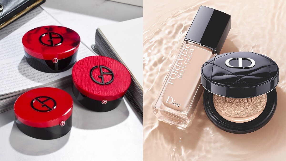 2021氣墊粉餅新品盤點：Dior漆皮水潤氣墊、GA紅絲絨、Nars小肌蛋、innisfree...