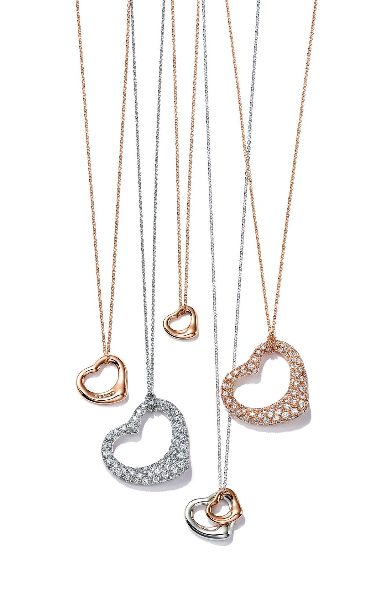 Tiffany Elsa Peretti Open Heart系列項鍊，售價NT$18,500起