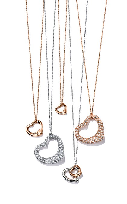 Tiffany Elsa Peretti Open Heart系列項鍊，售價NT$18,500起