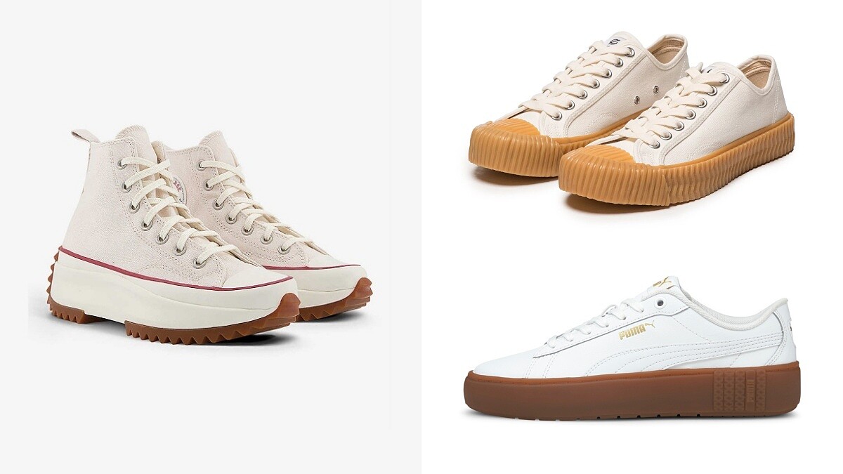 焦糖系小白鞋特搜！Excelsior餅乾鞋、Converse Run Star Hike、Puma鬆糕厚底鞋…盤點7雙可口又好走的小白鞋選擇