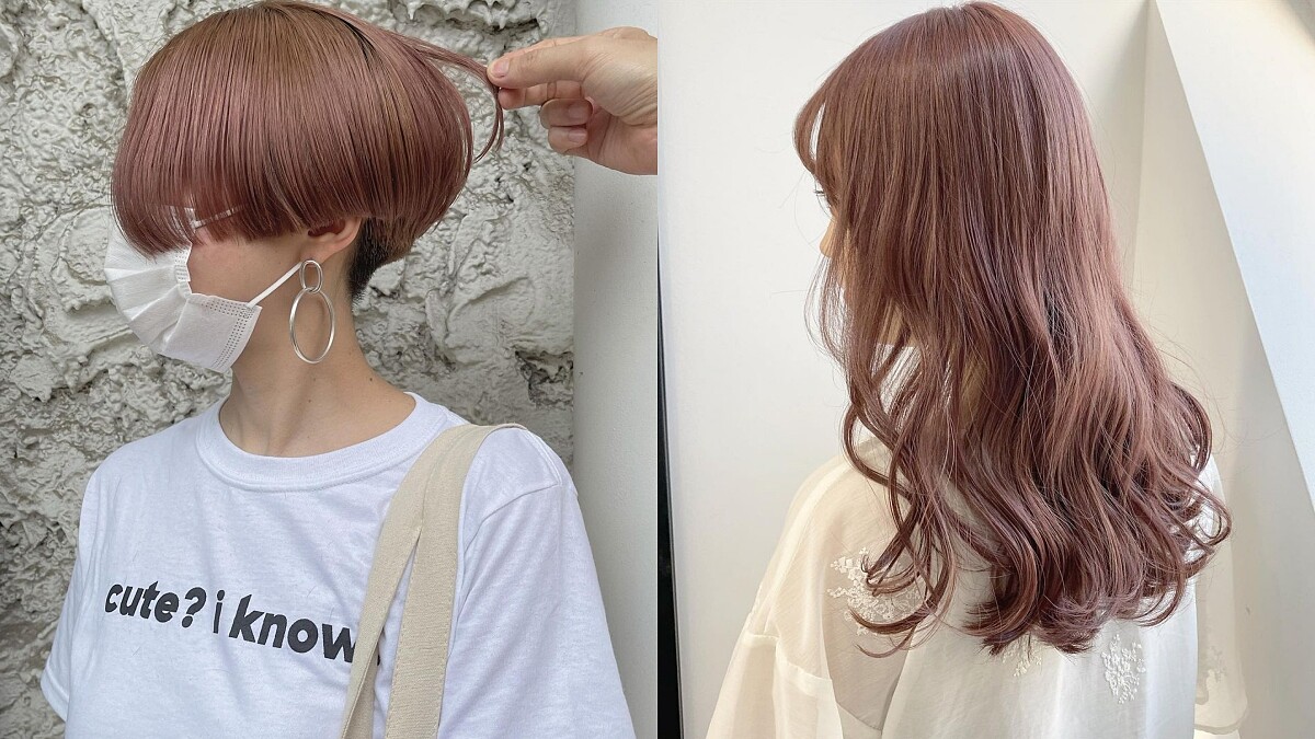 2021夏季染髮推薦：少女心x透明感的Pink Beige，甜美髮色讓人照鏡子就有好心情