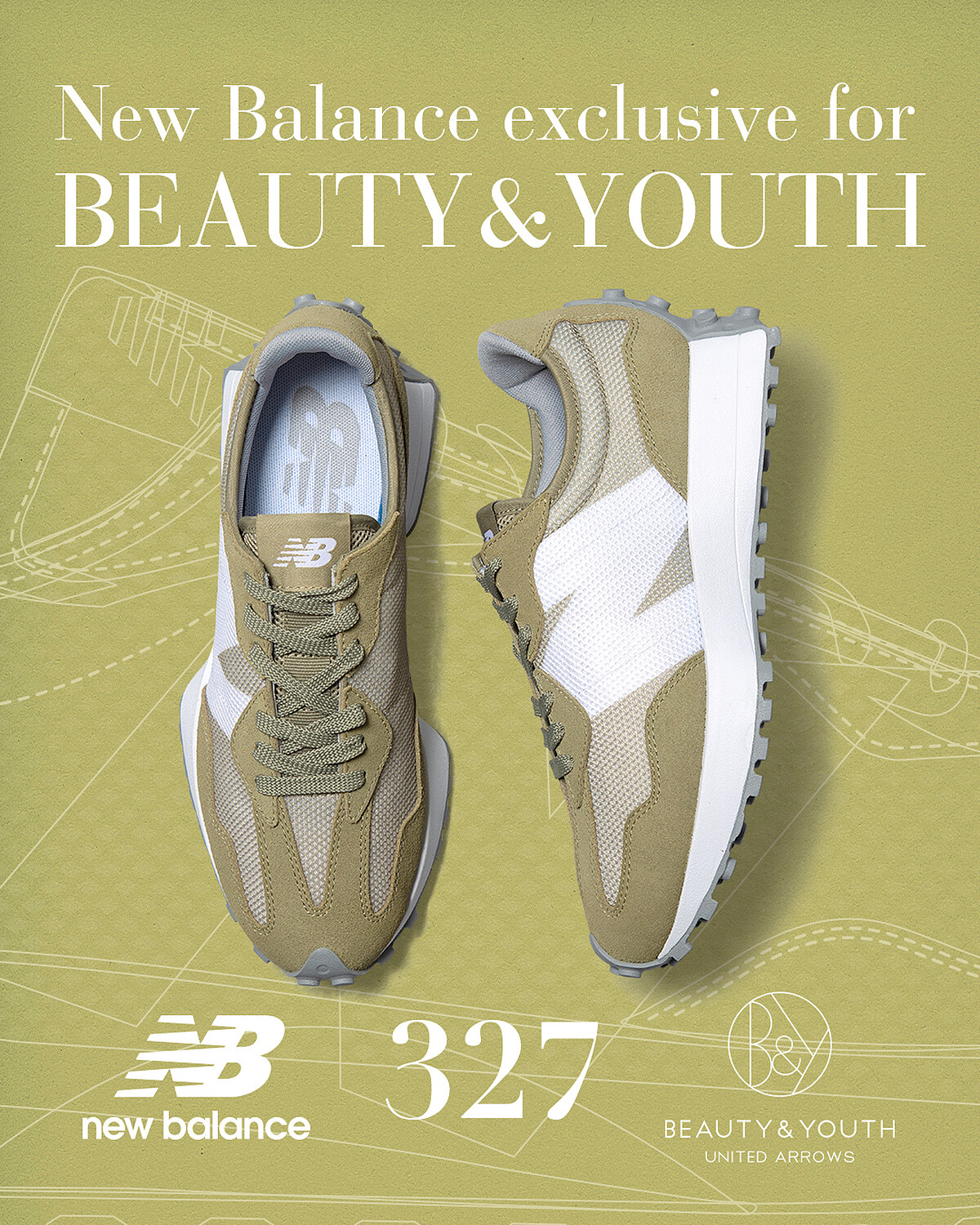 New Balance X Beauty&Youth NB327，NT2,980