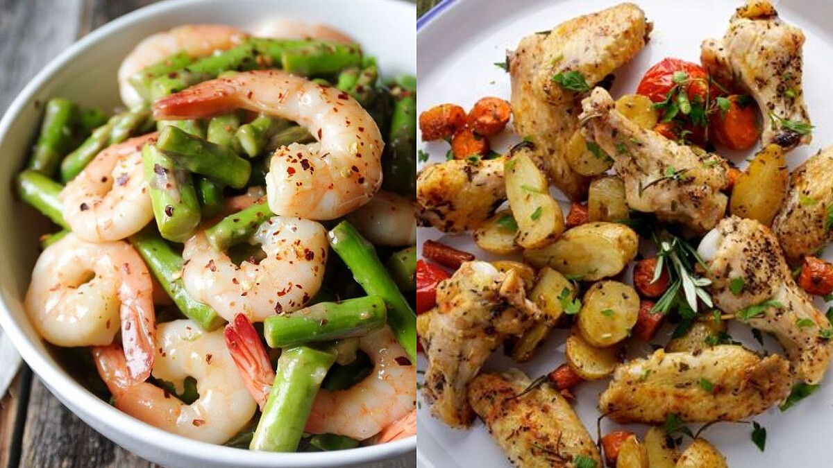 秋葵蒸蛋/蘆筍清炒蝦仁/無油香烤雞翅時蔬，3道小清新低脂餐食譜來了！