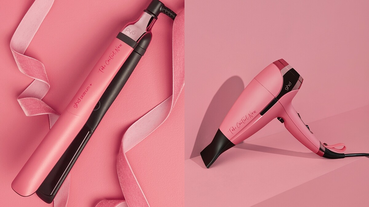 ghd 2021紅粉限定版離子夾太美！連續17年公益包裝，每賣出一支就捐10鎊給乳癌防治基金會