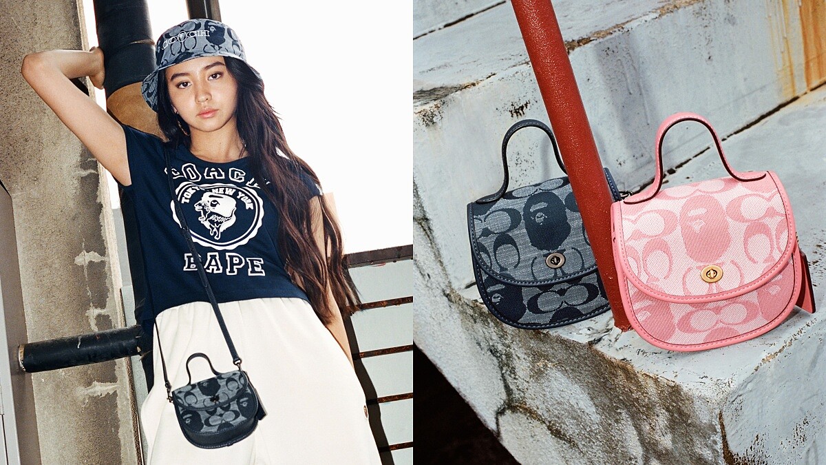 潮度破表BAPE® X Coach聯名系列無預警登場！復古迷你包、手機套、零錢包…5大包款一次看，最低不到5千元