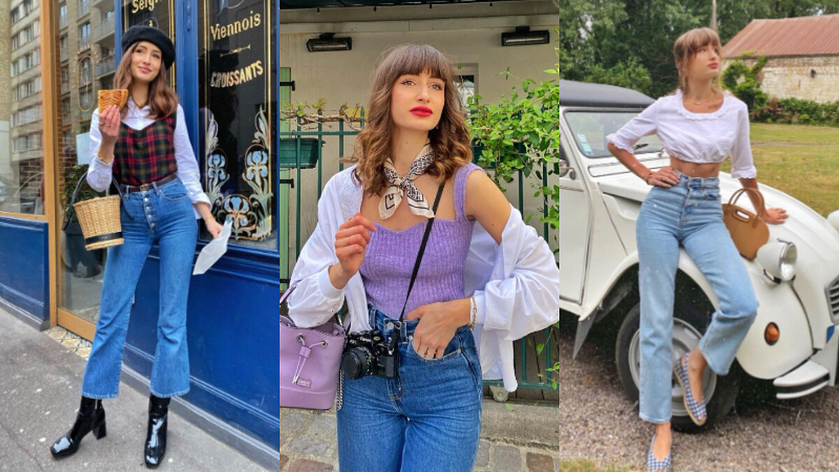 牛仔 の 萬種搭法！法國女孩 Dolorès「法式丹寧」穿搭術，同場加映全法國少女為之瘋狂神單品