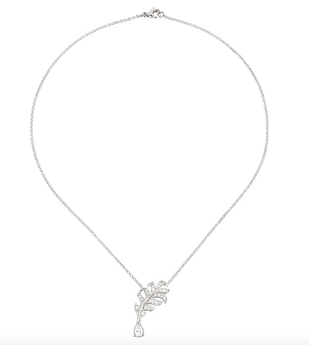 Plume de Chanel白金鑽石項鍊