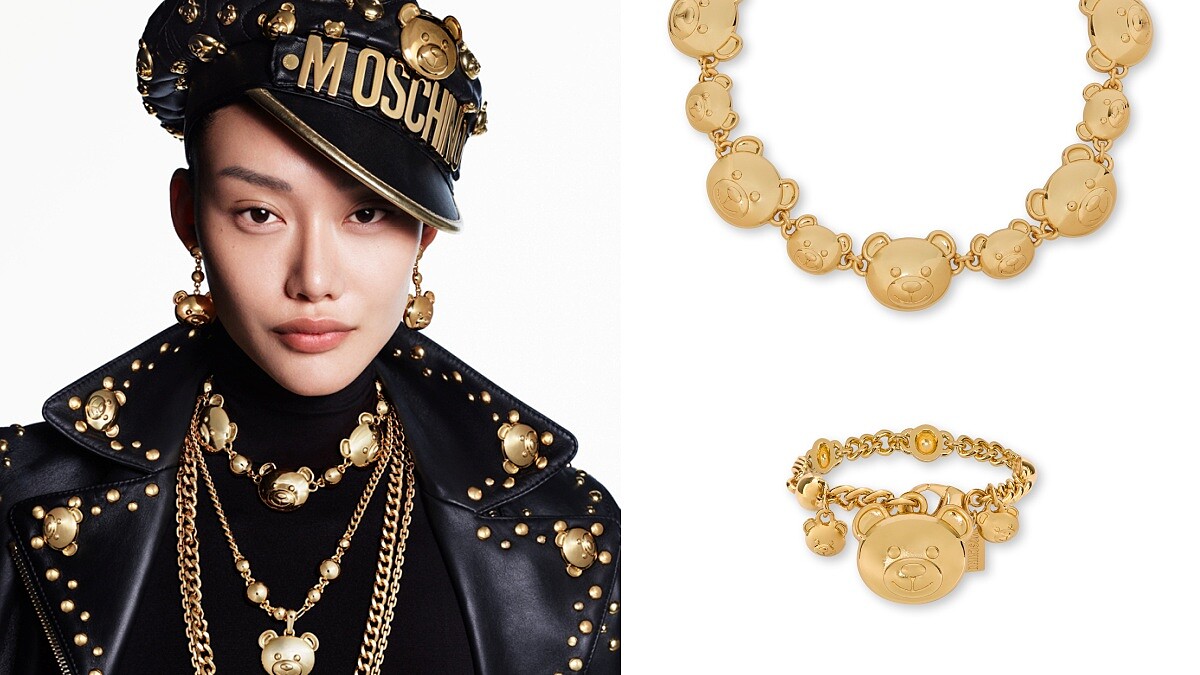 Moschino把泰迪熊化為耳環、項鍊、手鍊、戒指還有髮夾，全新BIJOUX BIJOUX BIJOUX首飾系列必買TOP6推薦(附售價)