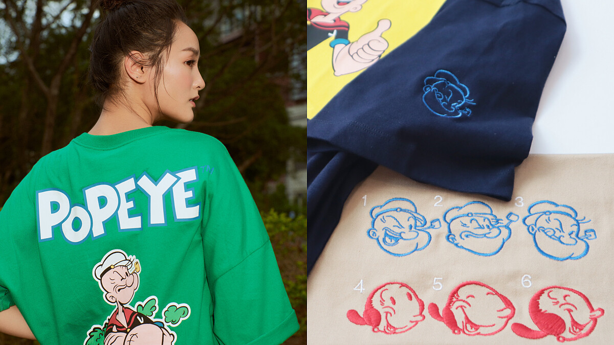 卜派來了！Gap X大力水手Popeye聯名T，限定販售店點＋免費刺繡服務辦法一次告訴你