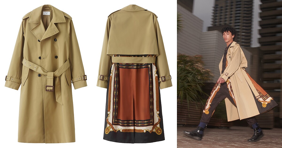 H&M X TOGA Archive男版風衣，售價NT$6,999