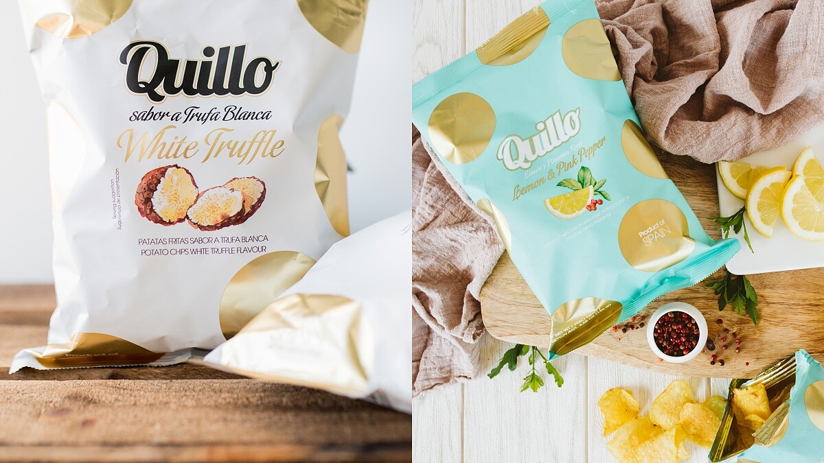 無麩質零食推薦！西班牙Quillo洋芋片4款必吃口味大公開，濃郁白松露、清爽系香檸粉紅胡椒一次吃