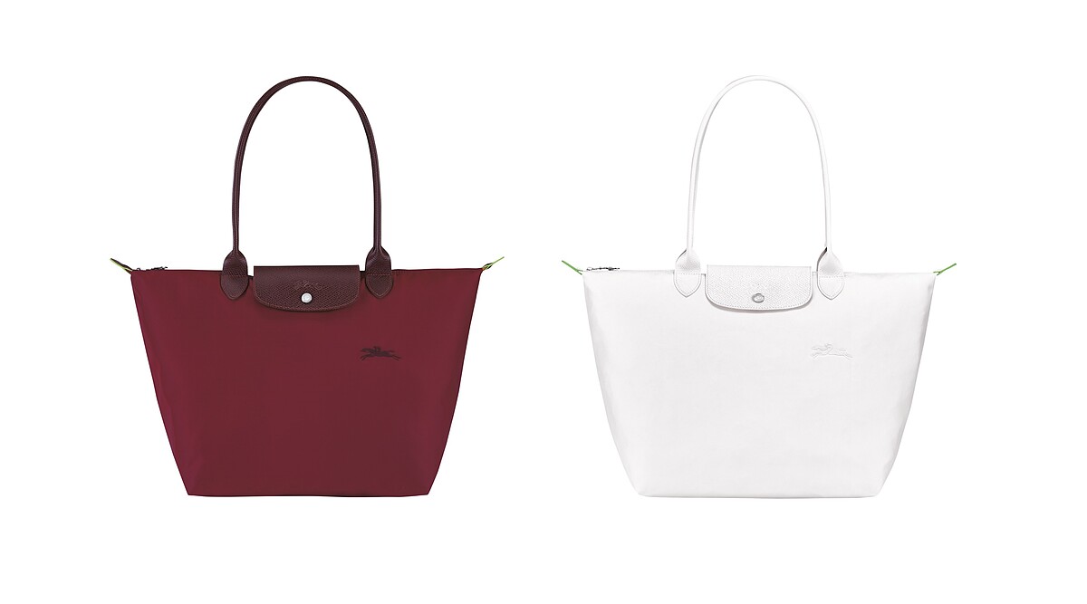 Le Pliage&reg; Green系列 肩揹袋 L (大地紅、雪片白)，建議售價NT4,900