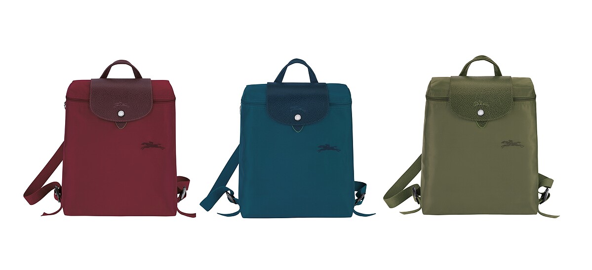 Le Pliage&reg; Green系列 後背包 (大地紅、海洋藍、森林綠)，建議售價NT4,200