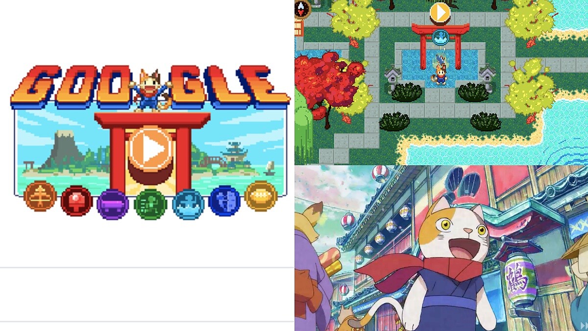 超好玩！Google首頁推東奧限定「冠軍島運動會」RPG遊戲，化身貓忍者挑戰7種奧運運動，射箭、桌球、攀岩讓你玩到停不下來
