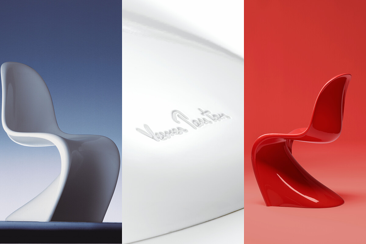 此為 Panton Chair Classic 藏家版，定價NT 47,000元，目前有紅、白、黑三色，材質為硬質聚氨酯泡沫塑料（Rigid polyurethane foam），並有高光亮面烤漆。