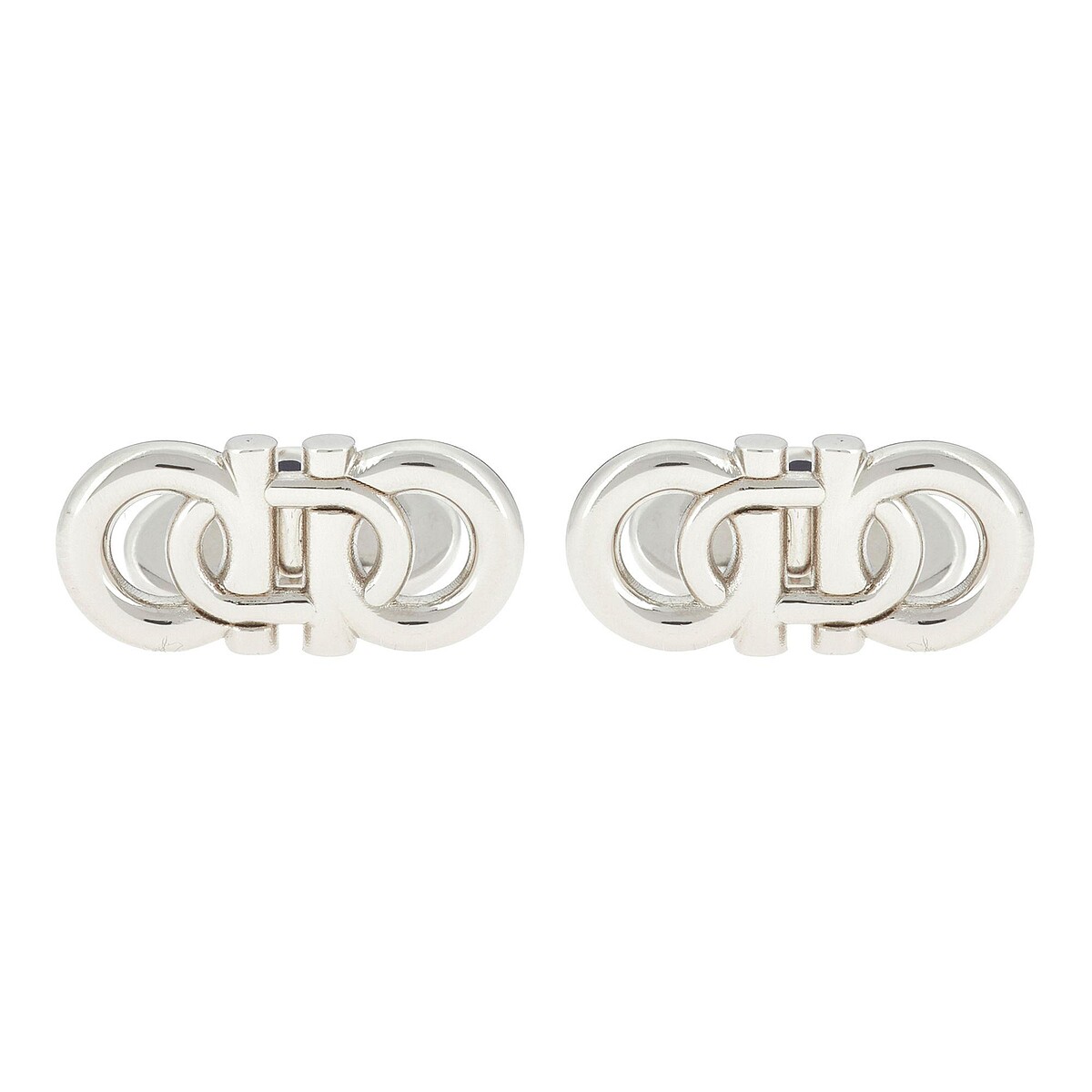 GANCINI 銀色袖扣，NT10,500。