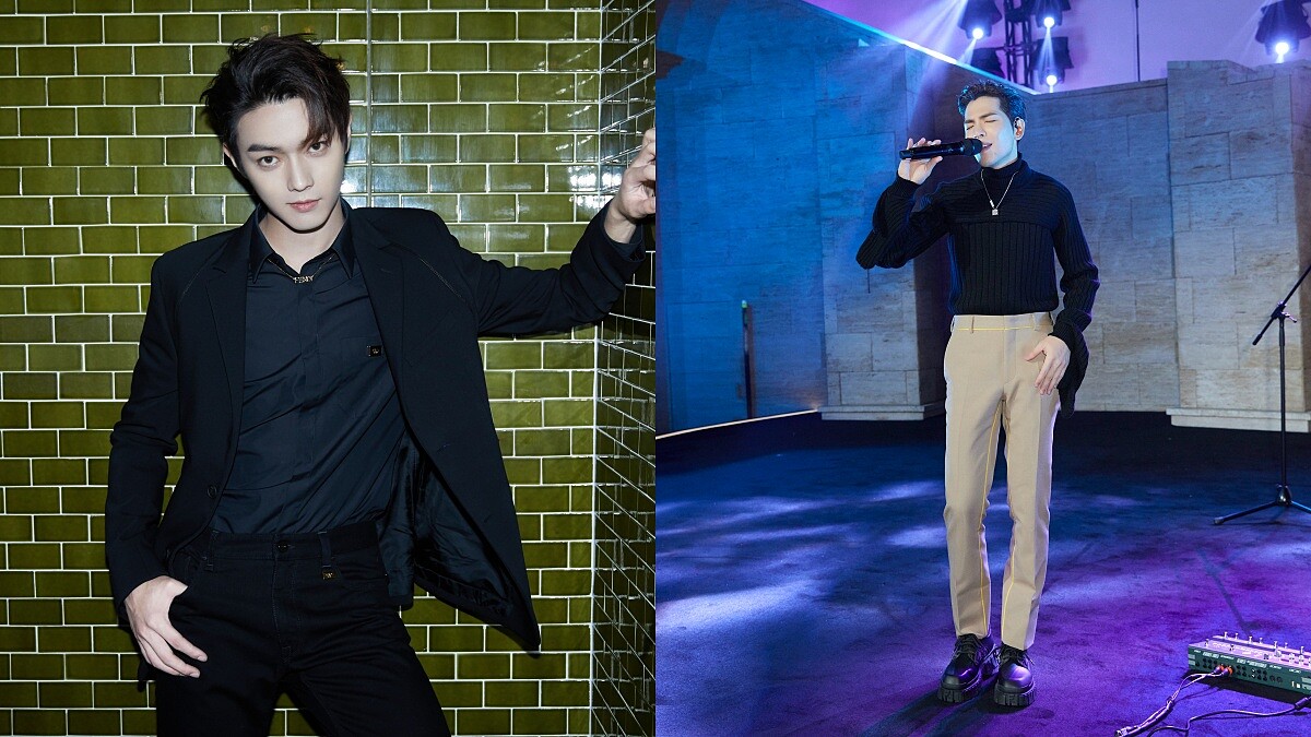 《你微笑時很美》許凱、老蕭蕭敬騰時髦行頭比拼！在Fendi霓虹鏡像派對現身，帥氣花絮照全公開