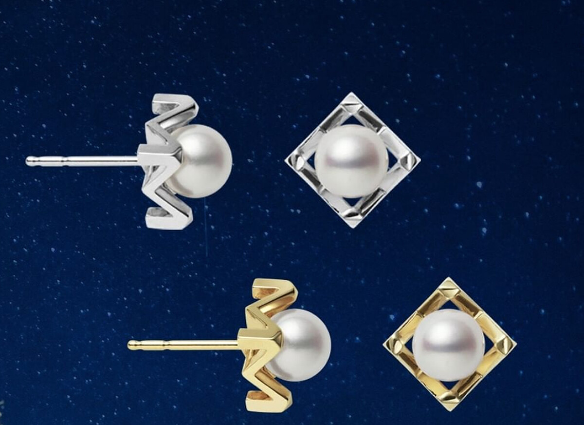 Mikimoto M 系列 18K金鑲嵌珍珠耳環，售價電洽。