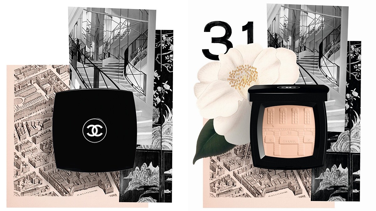 香奈兒2021最美限量！康朋街蜜粉餅，盤面上就是店面浮雕太精緻