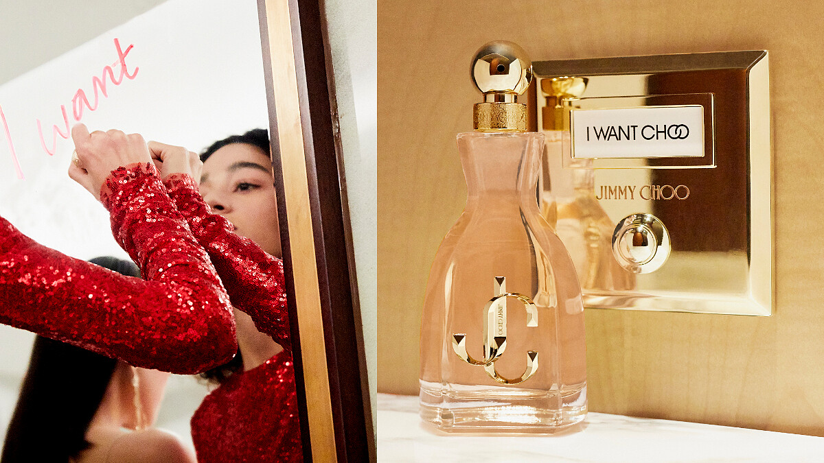 把家裡變成開PARTY的上流寓所！情人節當天，用網傳最燒「撩男香」JIMMY CHOO「I WANT CHOO熾愛同名淡香精」視訊約會，熱情燃起來~ 