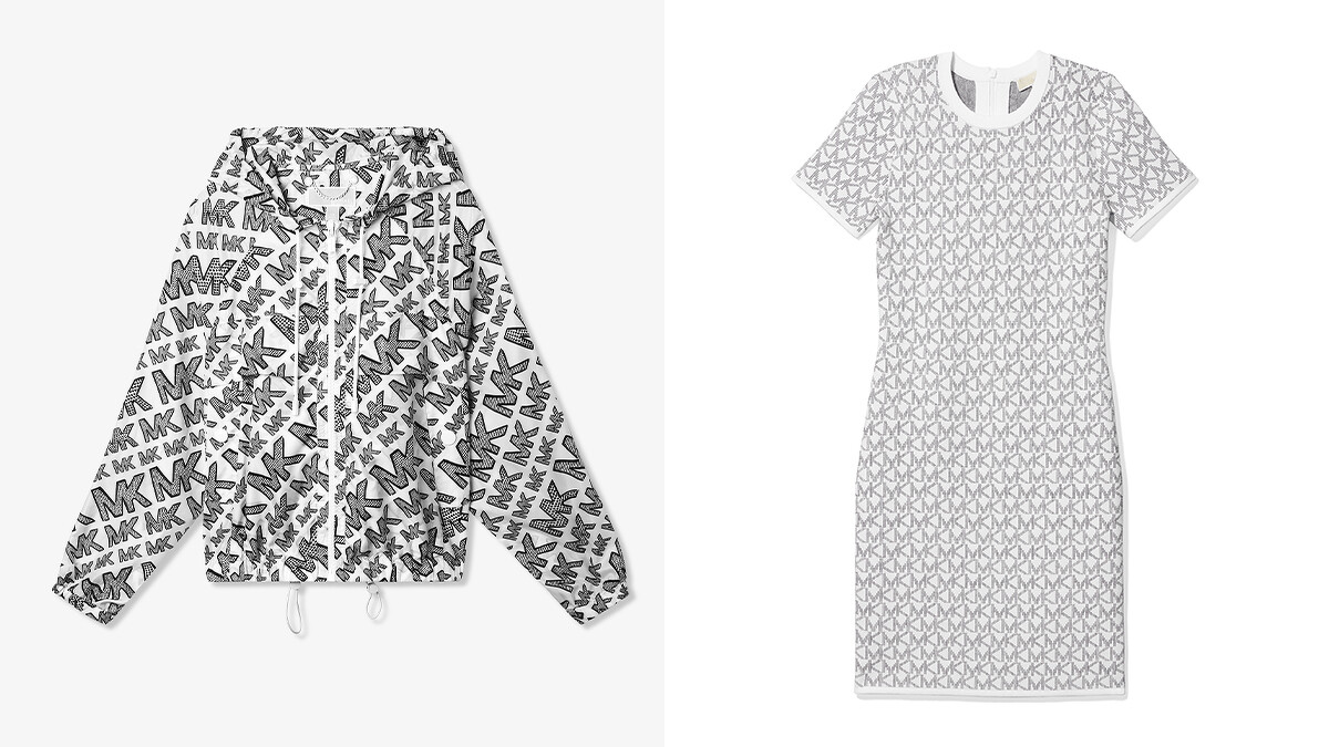 黑白LOGO連帽外套，NT$11,100、七夕膠囊系列針織洋裝，NT$9,500。