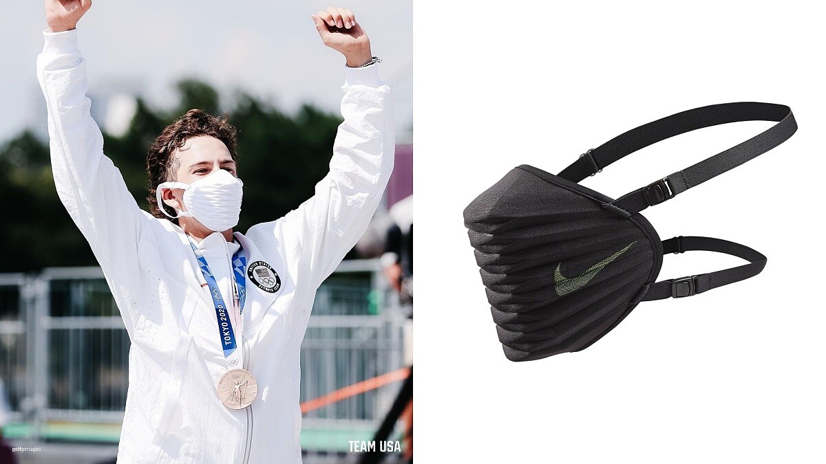 東京奧運美國運動員口罩成亮點！委託Nike設計製作、3D立體造型、激烈運動也不掉，台灣有機會買到