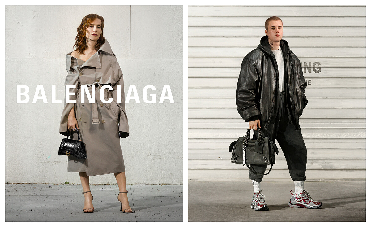 Balenciaga 最新形象廣告由影后 Isabelle Huppert、Justin Bieber 擔綱演繹。
