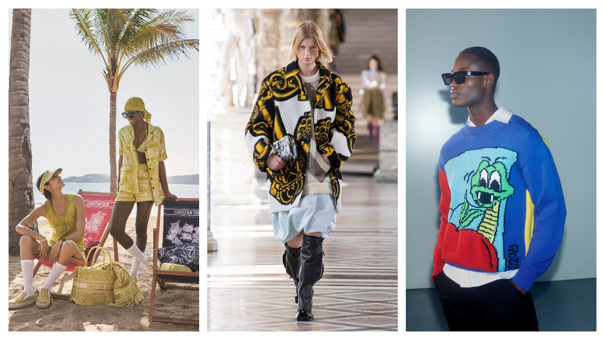 (左)DIORIVIERA 度假膠囊系列、(中) Louis Vuitton秋冬系列女裝、(右)Off-White 首度推出太陽眼鏡系列 