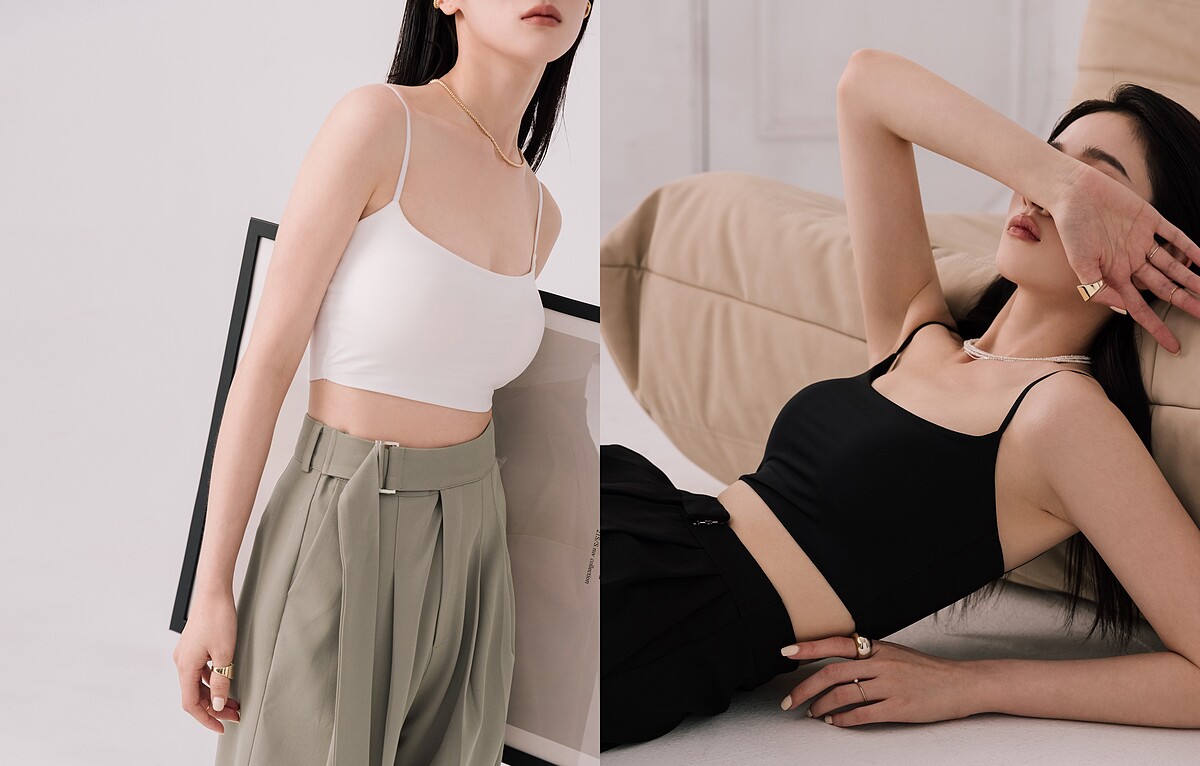 PAZZO涼感系列超舒適牛奶絲細肩帶 BRA T