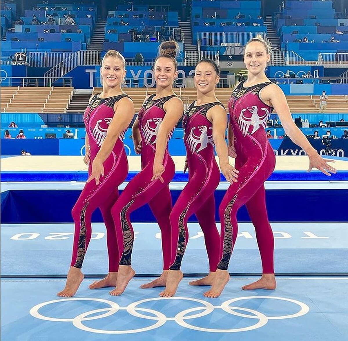 ▲德國女子體操隊。(圖/翻攝自pauline_schaefer IG)