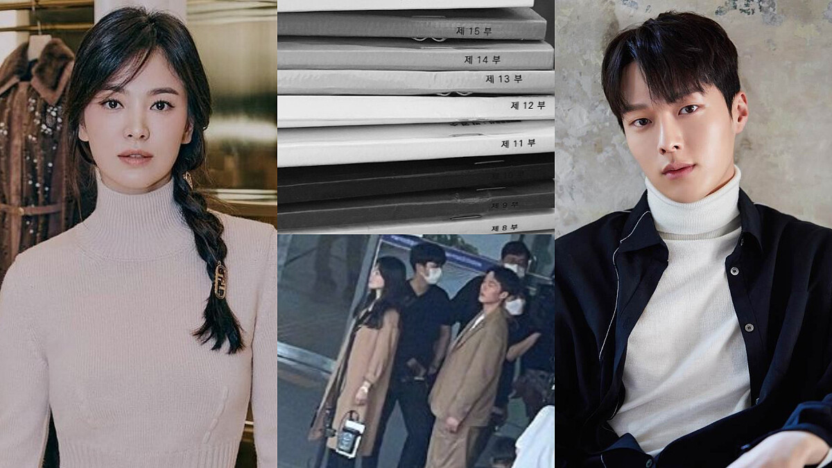 《現正分手中》已殺青？張基龍入伍在即，宋慧喬 發16集劇本照，路透片場照「情侶裝」姐弟戀超搭！