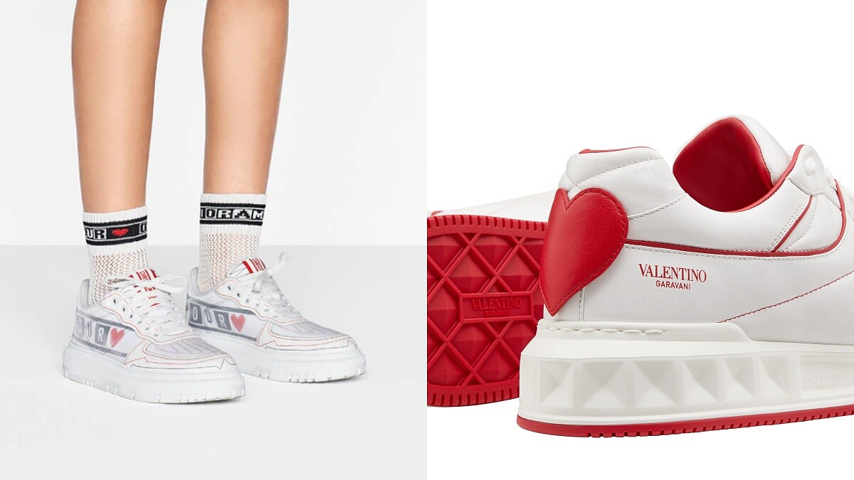 2021七夕情人節禮物推薦小白鞋TOP5！Dior厚底增高、Ferragamo經典極簡、Valentino心型水鑽…每一雙都能表白愛意