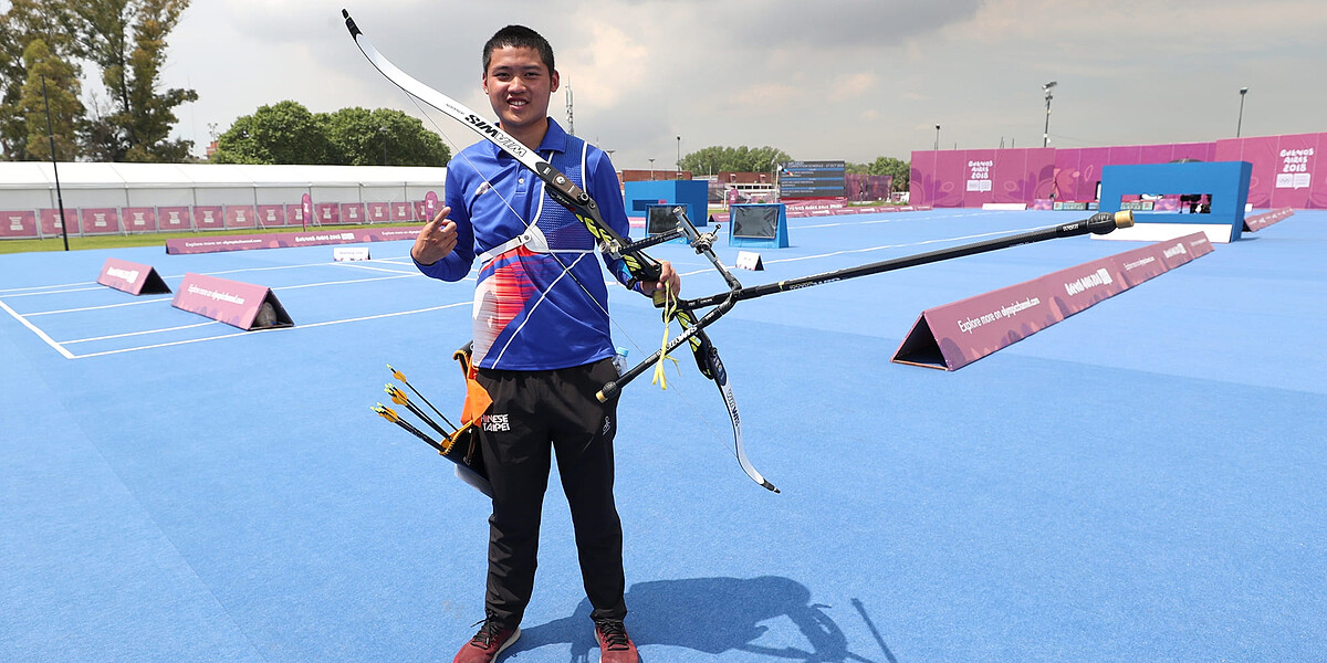 湯智鈞射箭隊上最年輕選手