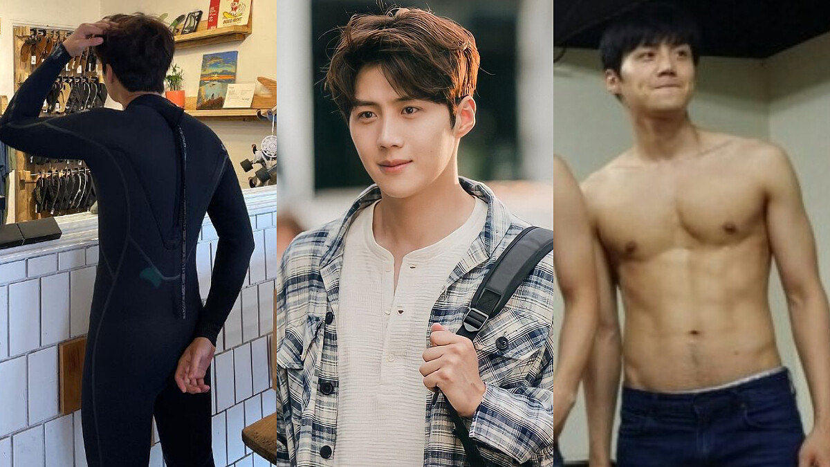  金宣虎 《海岸村恰恰恰》熱血「洪班長」潛水服背景太誘人！美人醫生 申敏兒 ，將和衝浪海王子一起共度浪漫夏天！