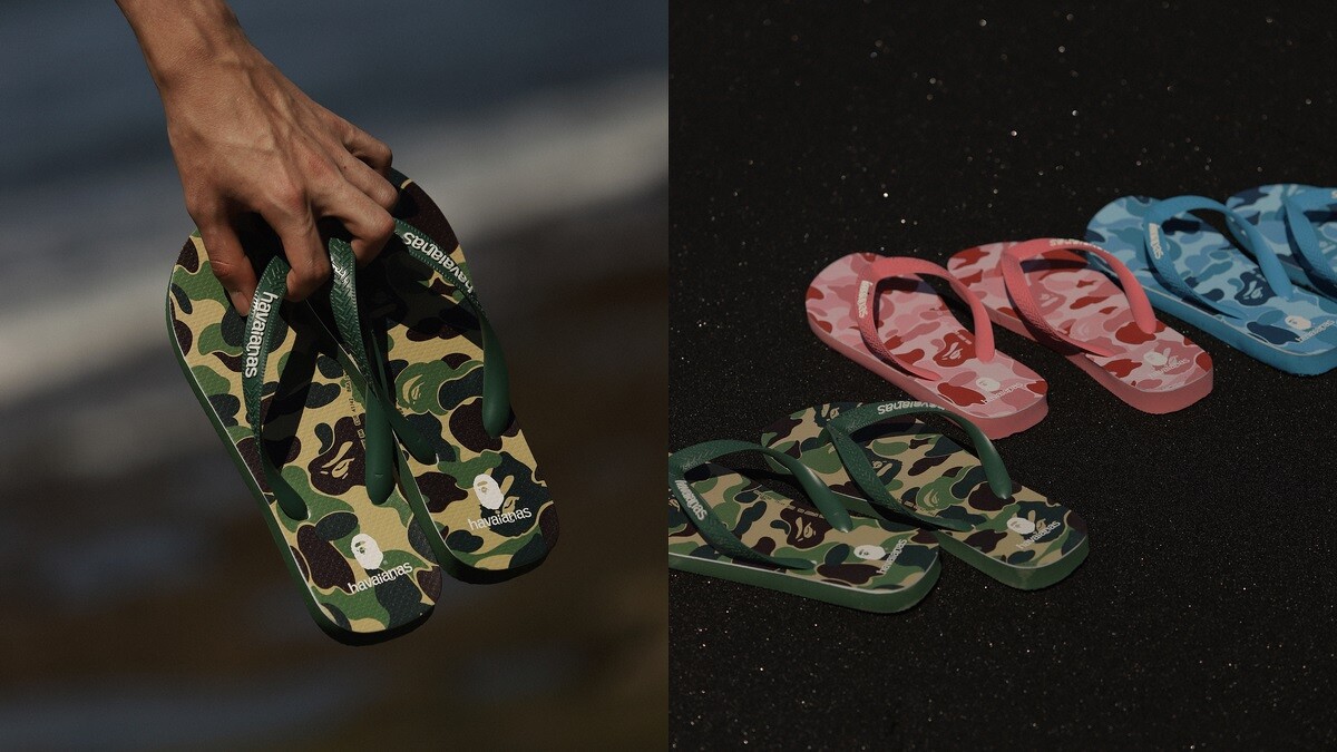 Havaianas X A BATHING APE&reg; TOP聯名系列，NT1,680