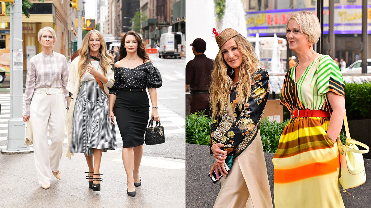 《慾望城市：華麗下半場》最新造型搶先看！凱莉經典舊愛Baguette腋下包、鉚釘皮帶皆回歸，夏綠蒂&amp;米蘭達一共15套穿搭完整看