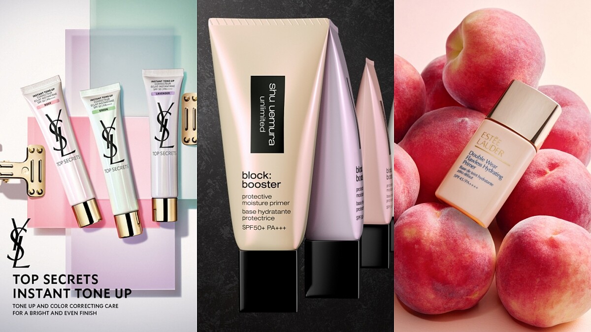 2021妝前乳新品推薦：植村秀無極限妝前乳、雅詩蘭黛蜜桃乳、YSL名模肌密、蘿拉蜜思美妝蜜...
