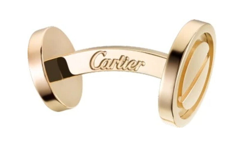 Cartier Love系列袖扣，18K黃金，售價店洽