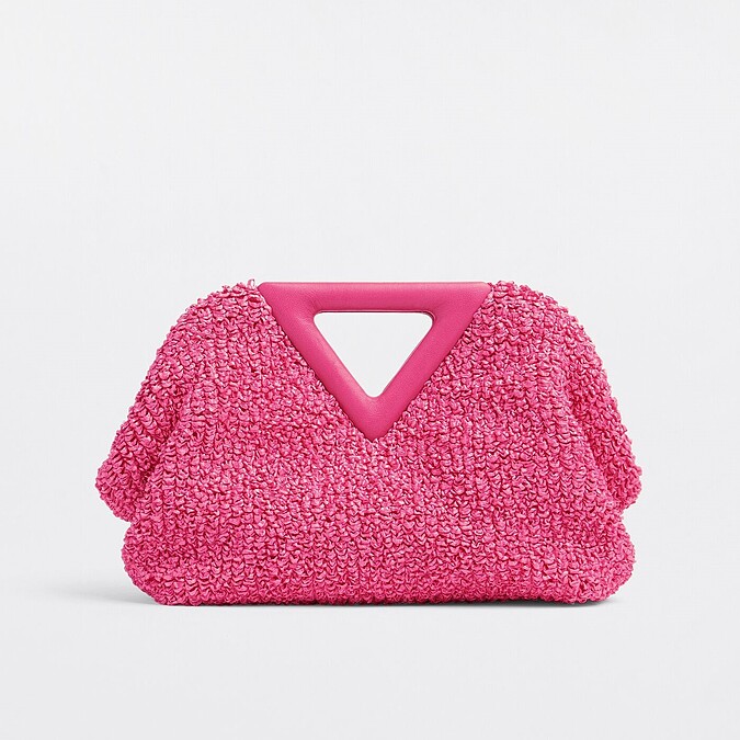 POINT捲曲珍珠呢手提包，NT67,300