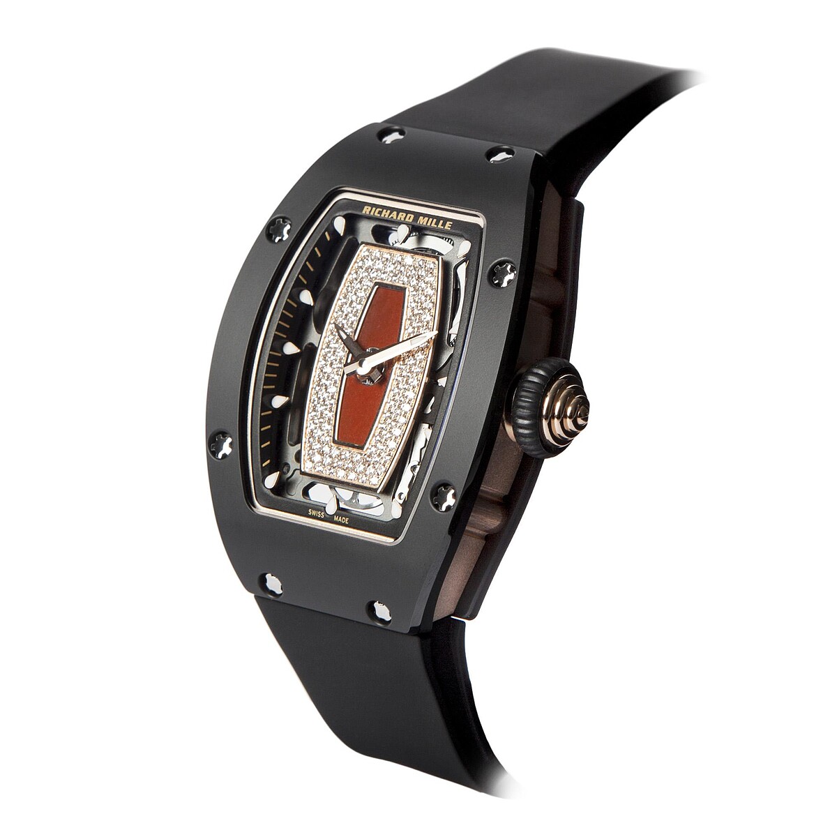 RM 07-01自動上鍊女士腕錶TZP黑陶瓷錶殼（售價約台幣4,110,000元）