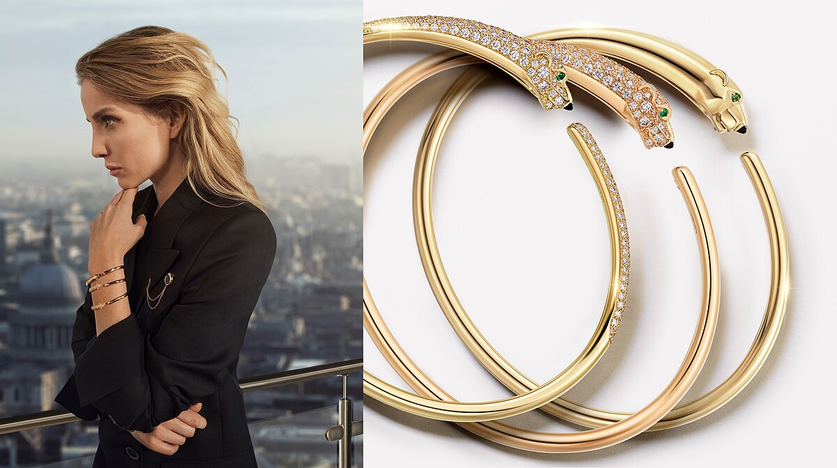 La Panth&egrave;re美洲豹鋪鑽手環。